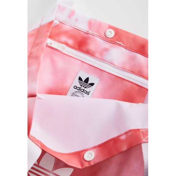 adidas Originals Simple Red & White Tie Dye Tote Bag - Picture 7 of 12